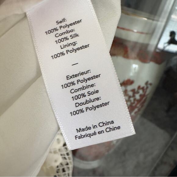 Elizabeth and James silk Bianca Floral Macrame Lace Skirt -  Size 4 Ivory white - Picture 7 of 7